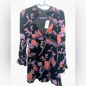 Forever21 Woven Multi Color Long Sleeve Dress Size S